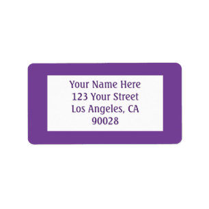 dark purple label