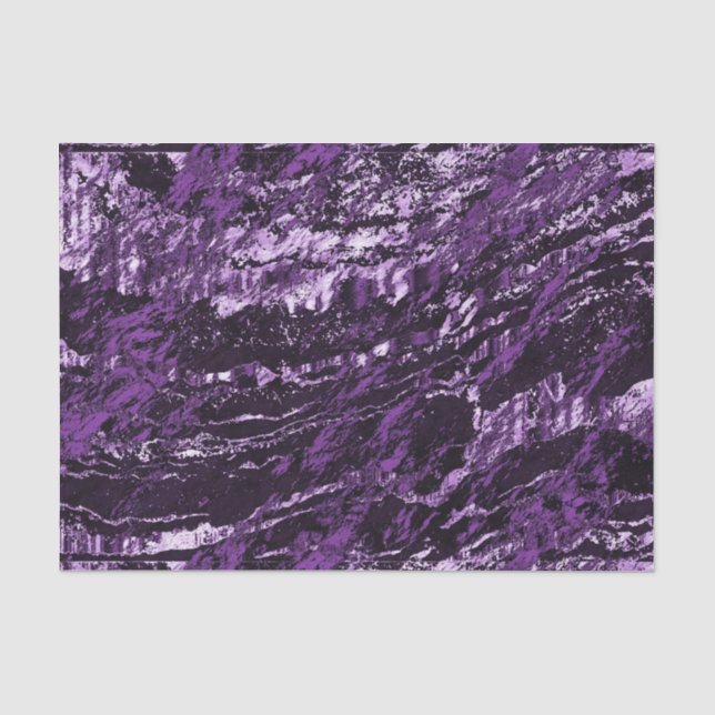 Dark Purple Marble Design Tissue Paper (Front)
