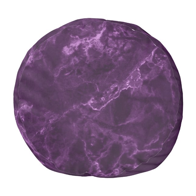 Dark purple marble: luxurious texture. pouf (Bottom)