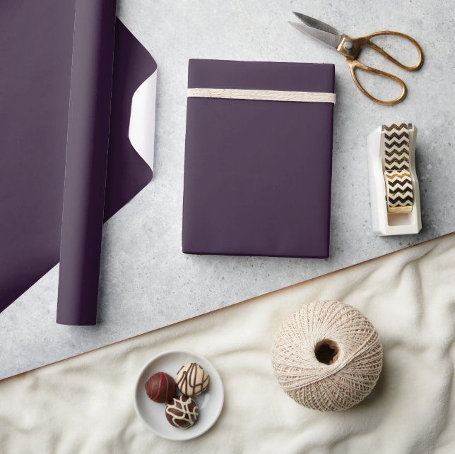 Dark Purple Matte Wrapping Paper (Crafts)