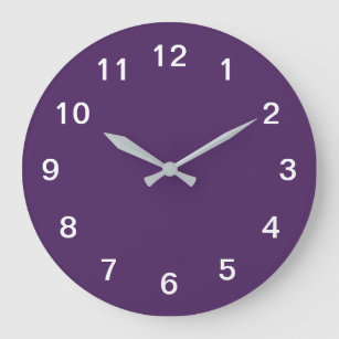 Dark Purple Minimalist Acrylic Wall Clock