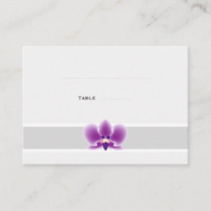 Dark Purple Orchid Place Cards
