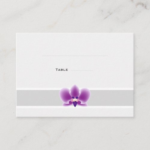 Dark Purple Orchid Place Cards Business Card Templates