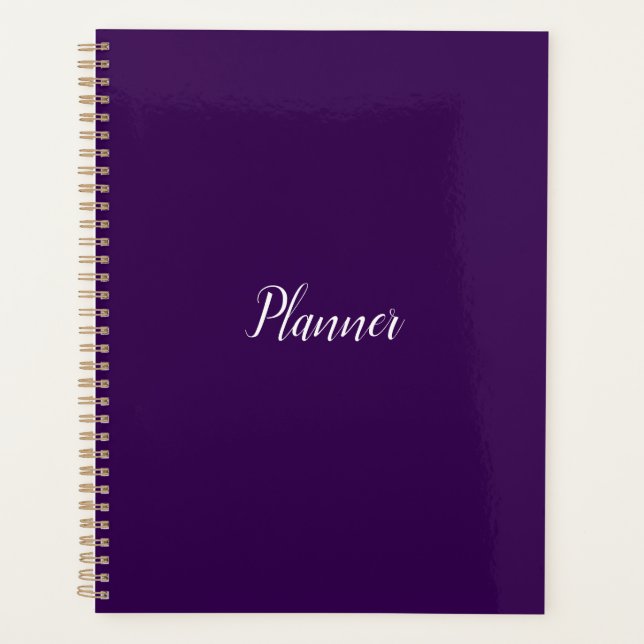 Dark Purple Planner - Standard (Front)