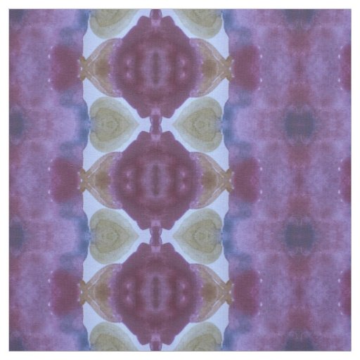 Dark Purple Plum and Olive Green Fabric