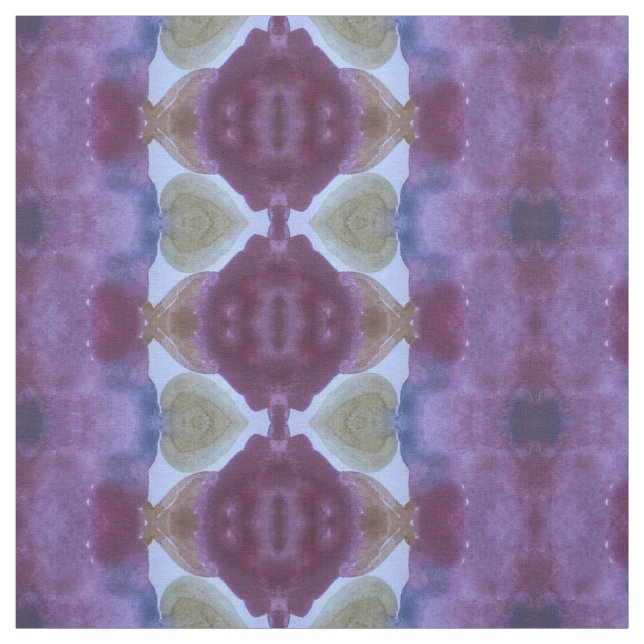 Dark Purple Plum and Olive Green Fabric (Swatch)