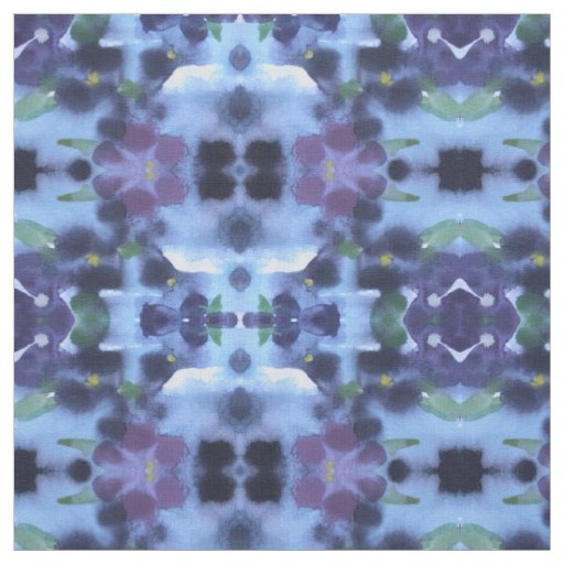 Dark Purple Plum Watercolour Sewing Fabric