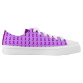 Dark Purple Ribbons Lo Top (Left Shoe Inside)