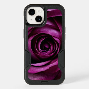 Dark Purple Rose Close Up OtterBox iPhone 14 Case