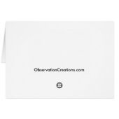 Dark purple Rose of Sharon Cards (Back Horizontal)
