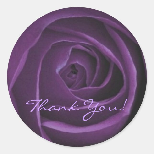 Dark Purple Rose Sticker (Front)