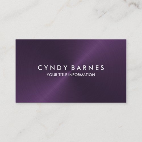 Purple Sheen Business Card