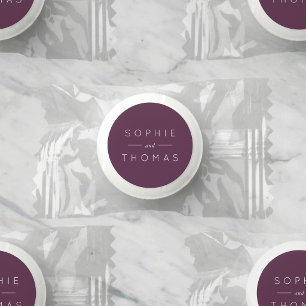 Dark Purple Slate Wedding Life Saver® Mints