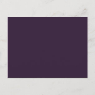 Dark Purple Solid Color Postcard