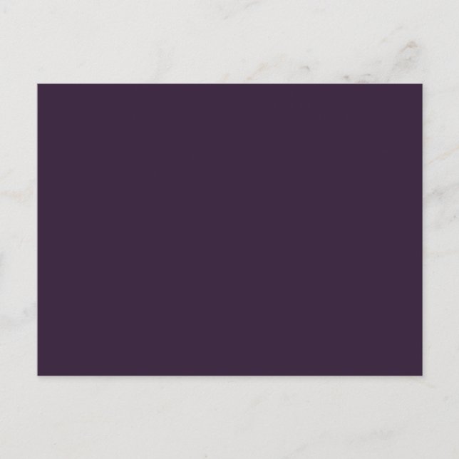 Dark Purple Solid Color Postcard (Front)