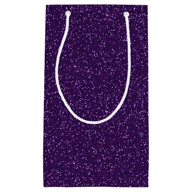 Dark Purple Sparkle Glitter Gift Bag (Front)