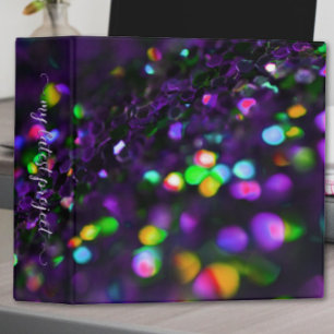 Dark Purple Sparkling 3 Ring Binder