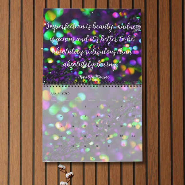 Dark Purple Sparkling Custom Timeframe Calendar (Creator Uploaded)