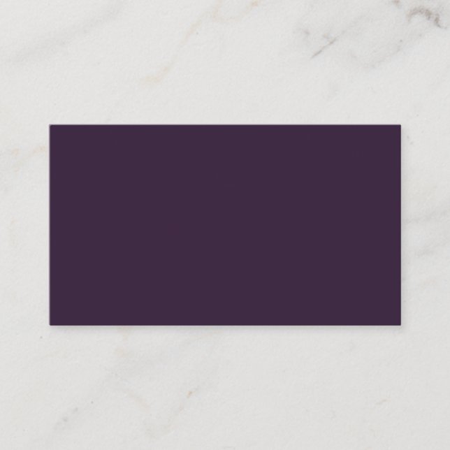 Dark Purple Standard Business Card (Front)