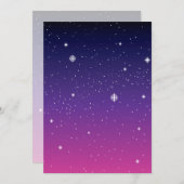 Dark Purple Starry Night Sky (Front/Back)
