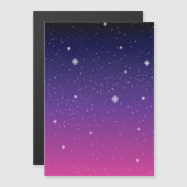 Dark Purple Starry Night Sky (Front/Back)
