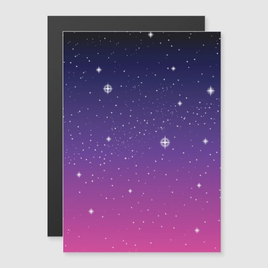 Dark Purple Starry Night Sky (Front/Back)