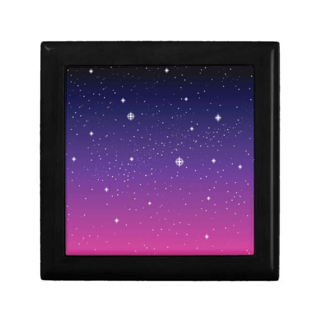 Dark Purple Starry Night Sky Gift Box (Front)