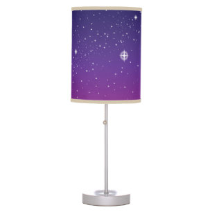 Dark Purple Starry Night Sky Lamp