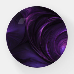 Dark Purple Swirl Design Paperweight
