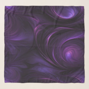 Dark Purple Swirl Design Scarf
