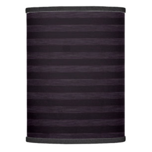 Dark Purple Textured Stripes on Black Lamp Shade