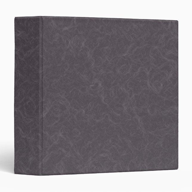 Dark purple textured surface swirling pattern 3 ring binder (Front/Spine)