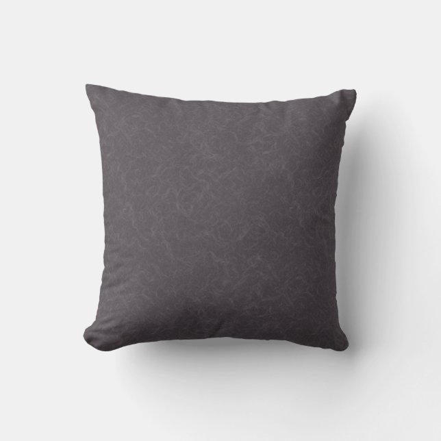 Dark purple textured surface swirling pattern throw pillow (Front)