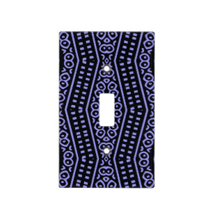 Dark Purple Tribal Pattern Light Switch Cover