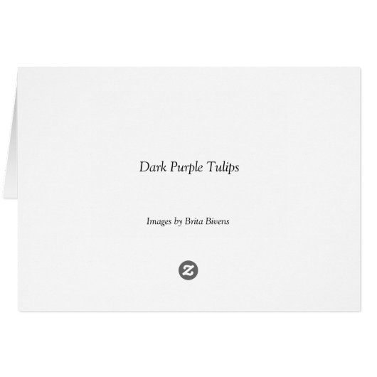 Dark Purple Tulips (Back Horizontal)