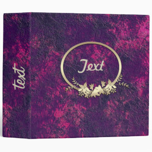 Dark purple violet texture textured suede marble g 3 ring binder