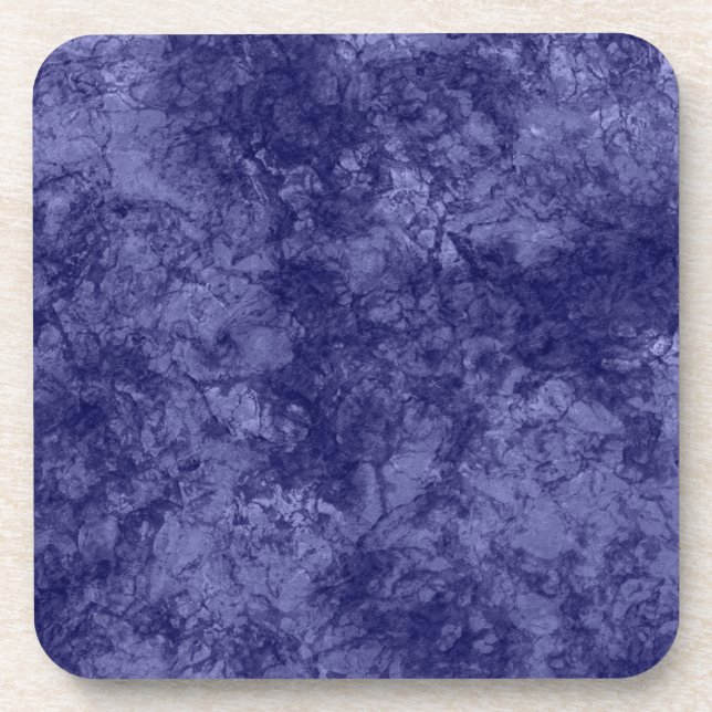 Dark purple violet texture textured suede marble g beverage coaster (Front)