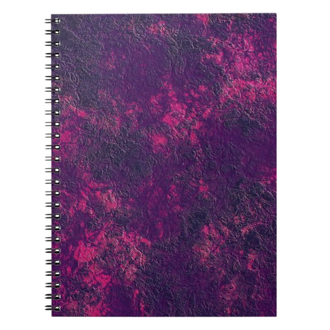 Dark purple violet texture textured suede marble g notebook (Front)