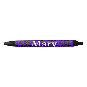 Dark Purple w/Black Circles Pen