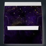 Dark Purple Watercolor Magical Gold Black Envelope<br><div class="desc">Dark Purple Watercolor Magical Gold Black envelope. Matching items available.</div>
