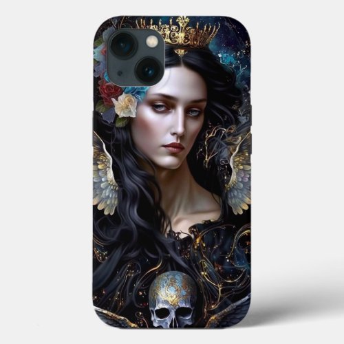 Dark Queen Angel Fantasy Art iPhone 13 Case