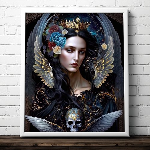 Dark Queen Angel Fantasy Art Poster
