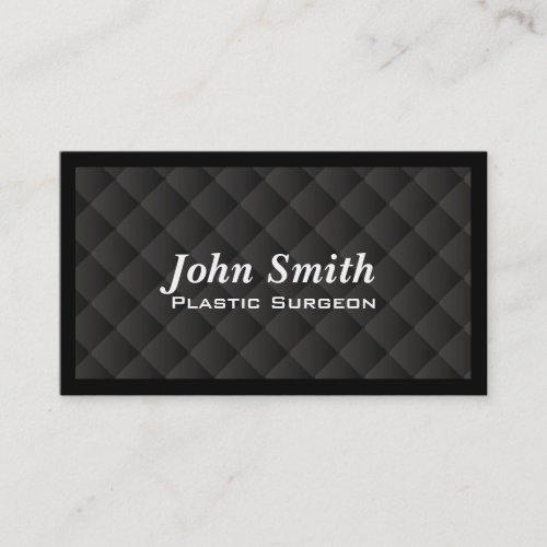Dark Quilt Plastic Surgeon Business Card
