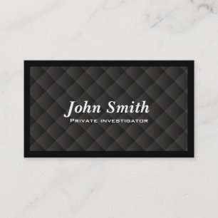 Dark Quilt Private Investigator Business Card