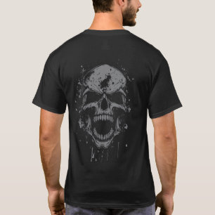 Dark Rage Skull – Gothic Grunge Horror Art Vintage T-Shirt