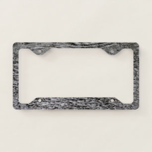 Dark rain license plate frame