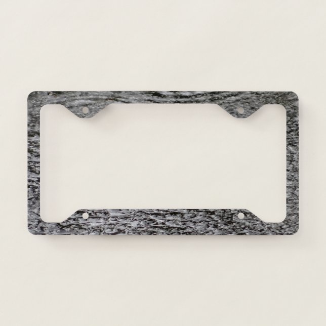 Dark rain license plate frame (Front)
