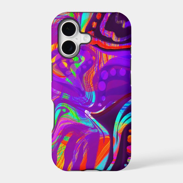 Dark Rainbow colors   iPhone Case (Back)