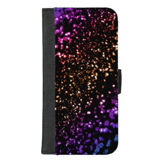 Dark Rainbow Glitter Wallet Phone Case