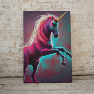 Rainbow Unicorn – beautiful print on canvas – Photowall